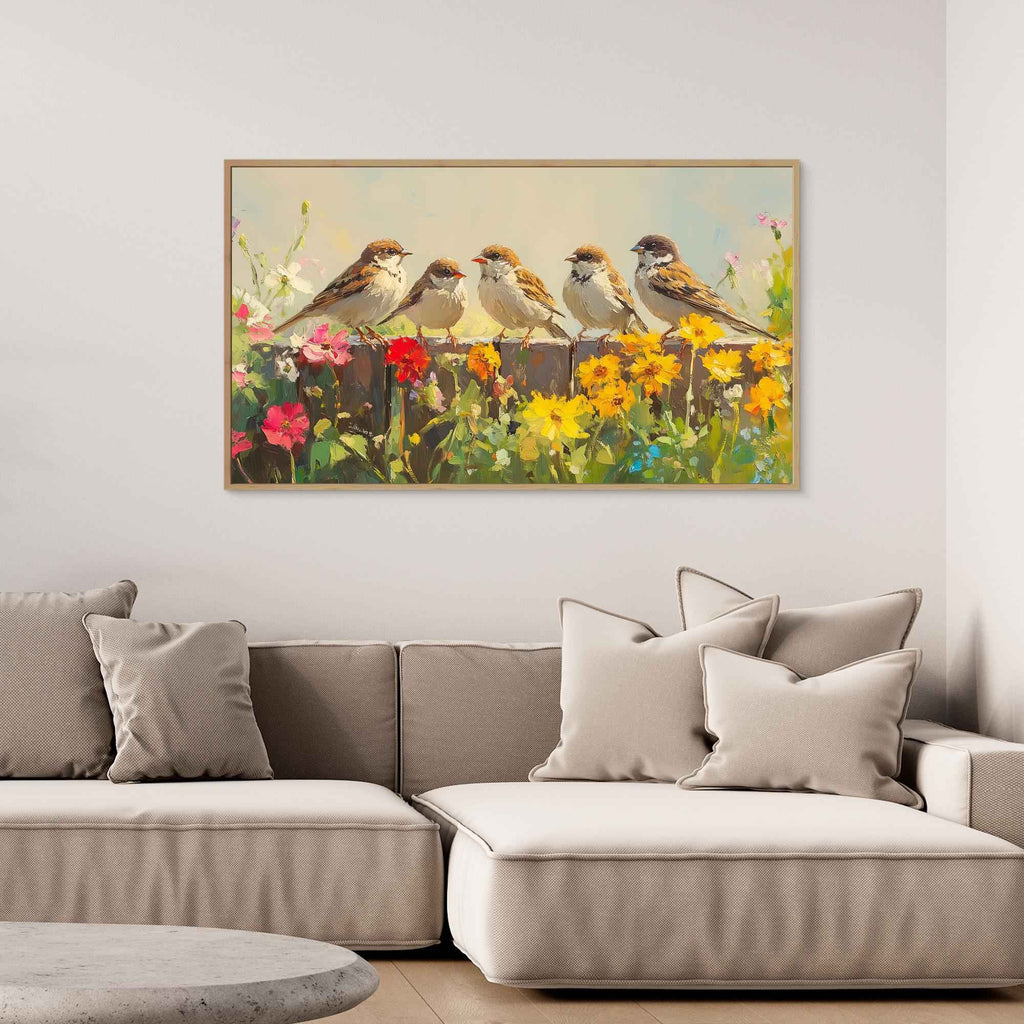 Five Sparrows Garden Art | Floral Nursery Wall Decor
