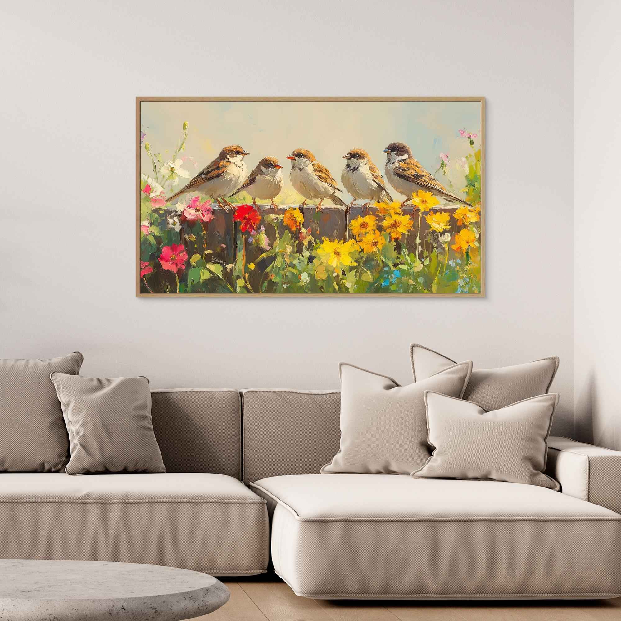 Five Sparrows Garden Art | Floral Nursery Wall Decor