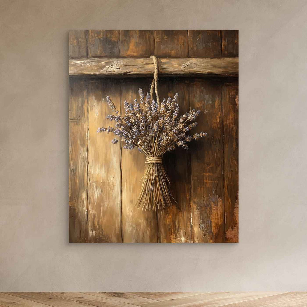 Rustic Lavender Wall Art | Farmhouse Kitchen Wall Decor