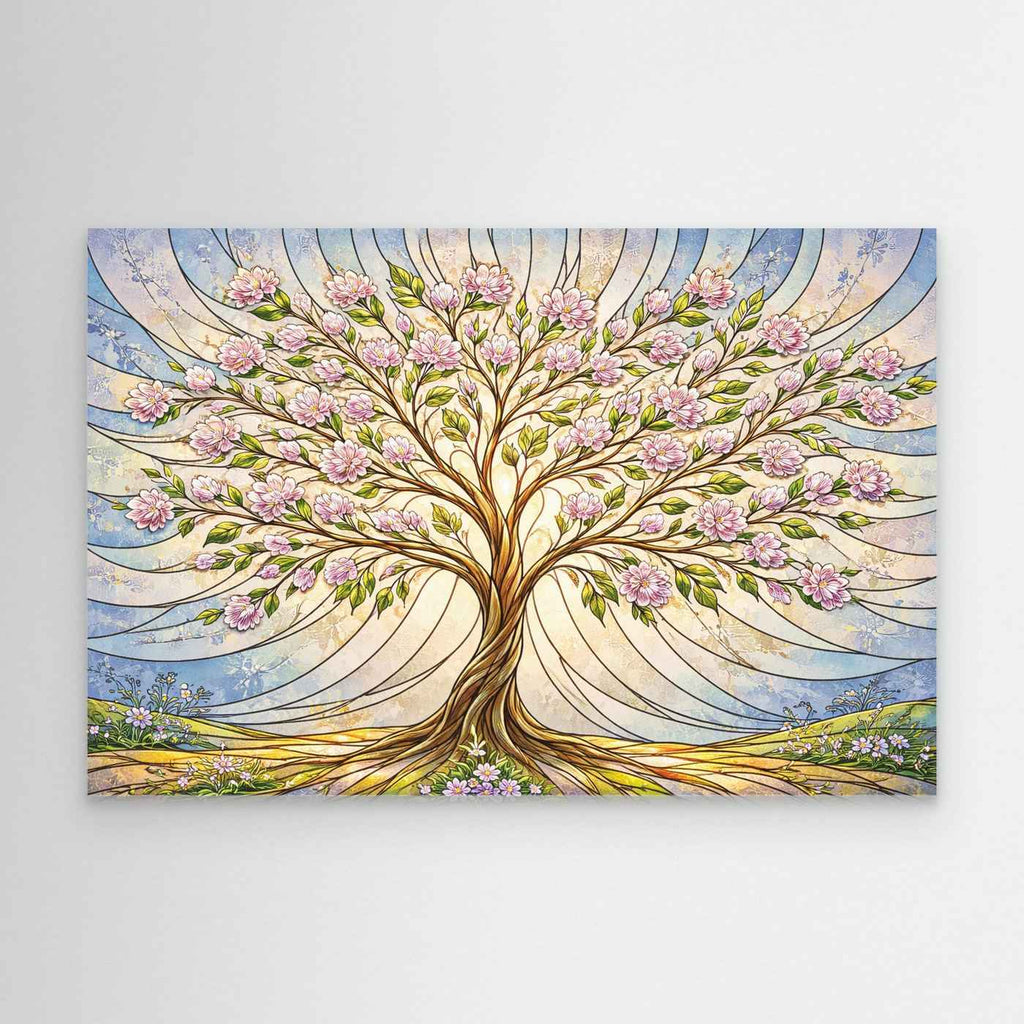 Cherry Blossom Tree Wall Art | Floral Nursery Wall Decor