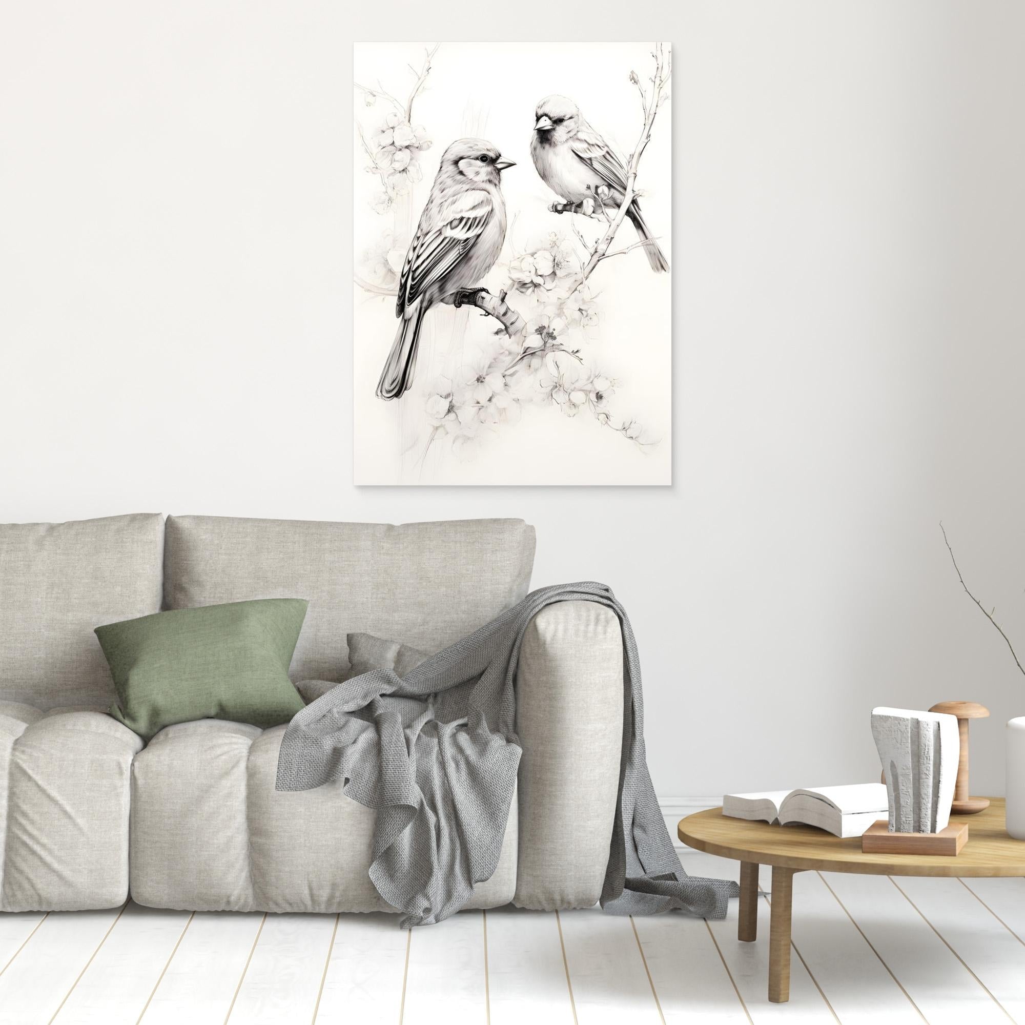 Sketch Bird Wall Art | Nature Nursery Decor & Prints - Framed Pop Art