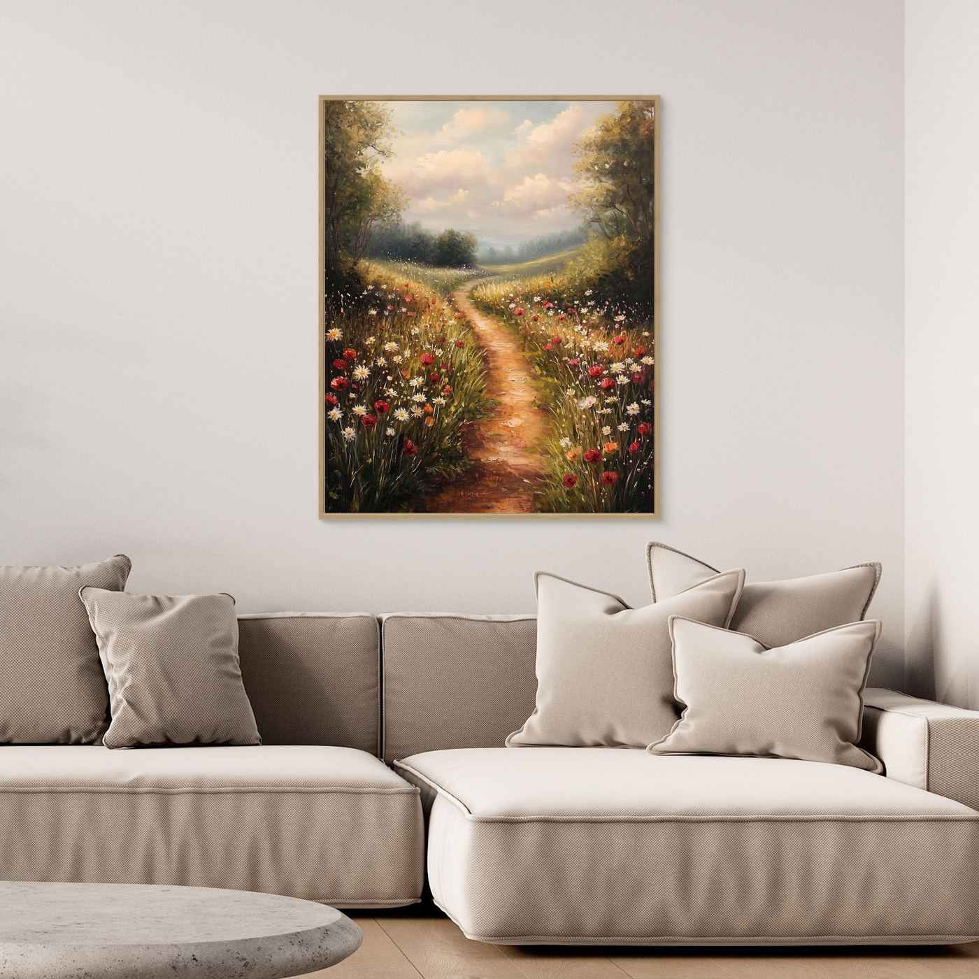 Wildflower Meadow Wall Art | Country Cottage Style Decor