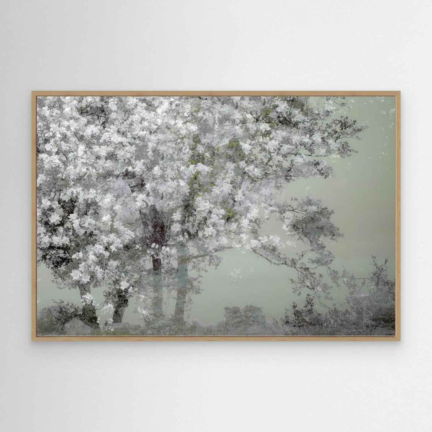 Sage Green Tree Wall Art | Modern Sage Living Room Decor