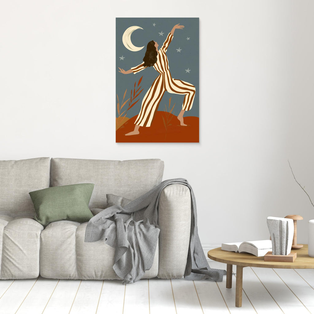 Boho Dancing With Stars Wall Art | Modern Nursery Decor - Framed Pop Art