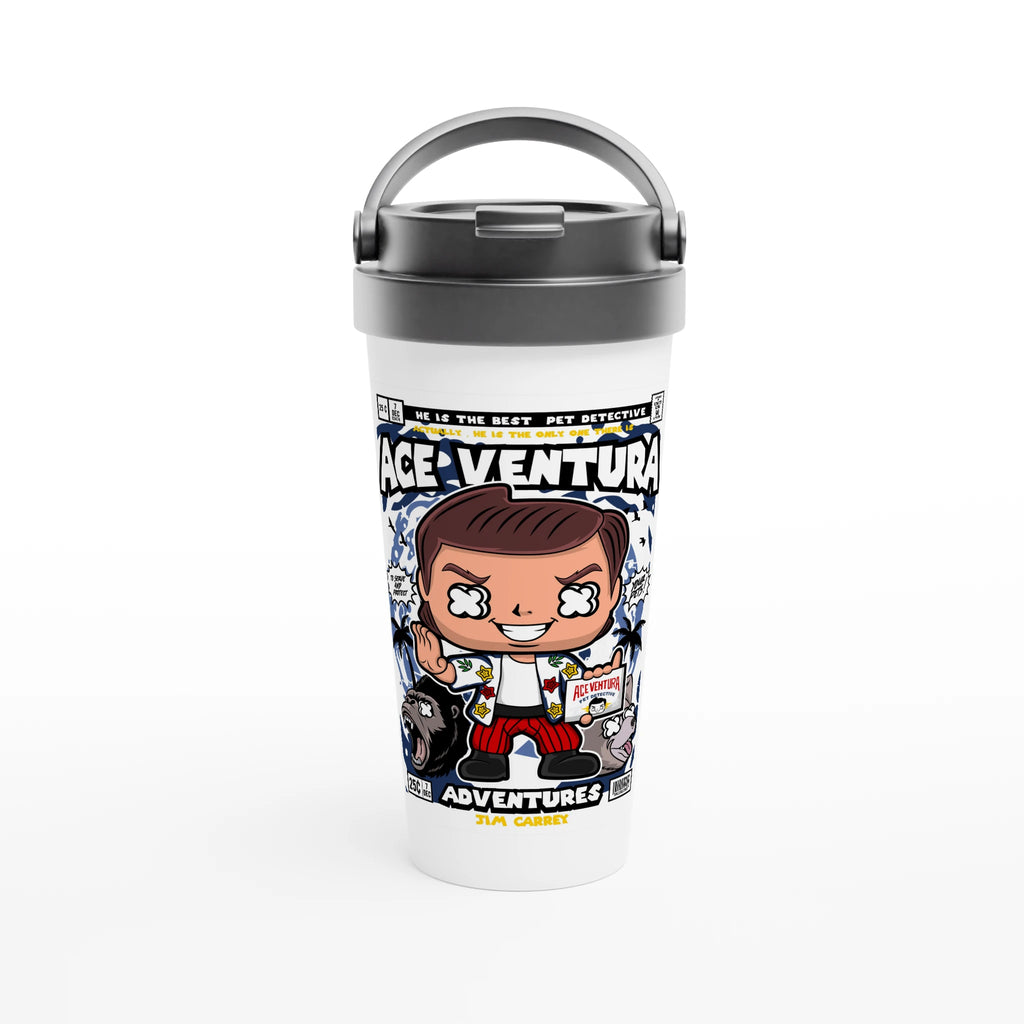 Ace Ventura Pet Detective 15oz Stainless Steel Travel Mug - Framed Pop Art