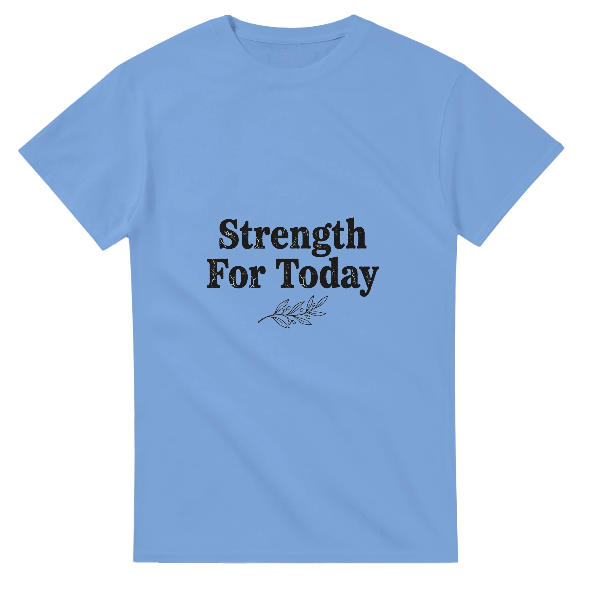 Strength For Today White Cotton T-Shirt | Gildan® 5000 - Framed Pop Art