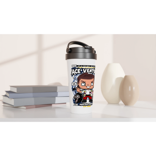 Ace Ventura Pet Detective 15oz Stainless Steel Travel Mug - Framed Pop Art