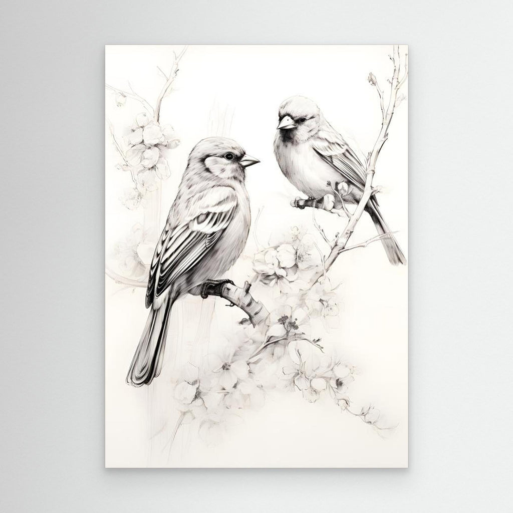 Sketch Bird Wall Art | Nature Nursery Decor & Prints - Framed Pop Art