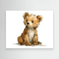 Baby Bear Nursery Wall Art | Cute Watercolour Cub Print - Framed Pop Art