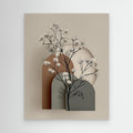 Minimalist Botanical Arch Framed Canvas Wall Art - Framed Pop Art