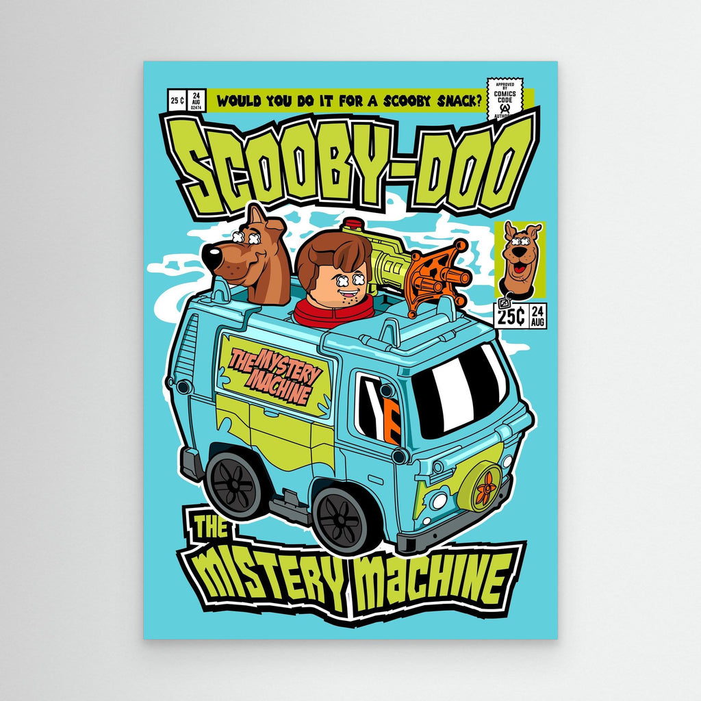 Scooby-Doo Mystery Machine Wall Art for Kids’ Rooms - Framed Pop Art