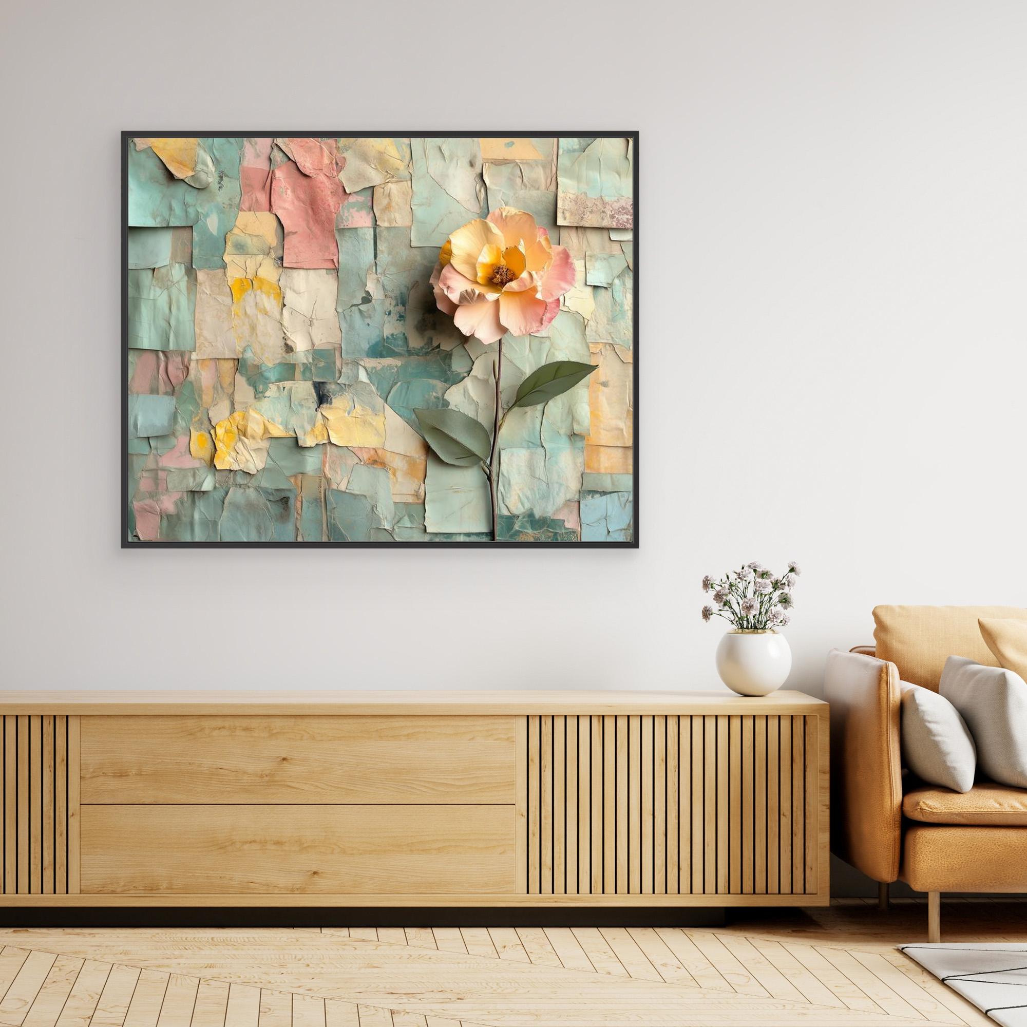 Abstract Floral Wall Art Canvas for Bedroom Decor