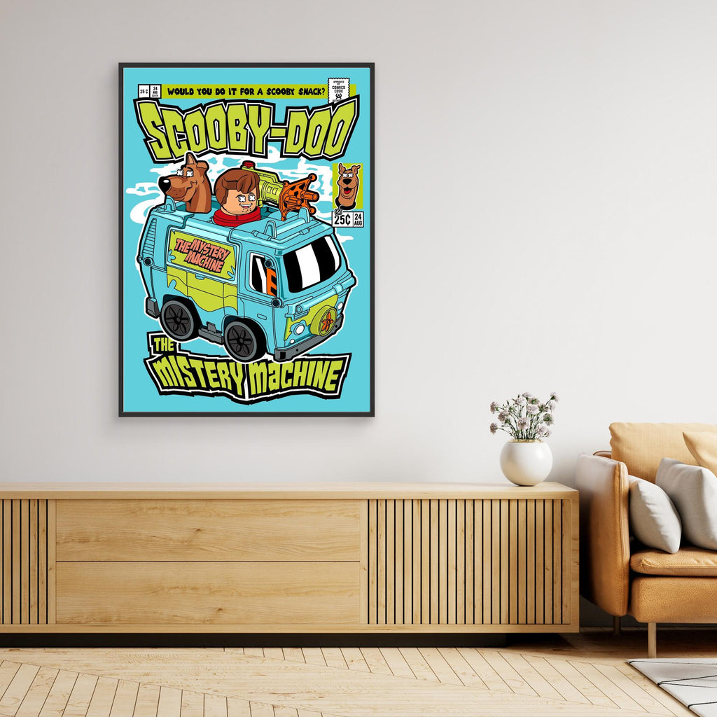 Scooby-Doo Mystery Machine Wall Art for Kids’ Rooms - Framed Pop Art