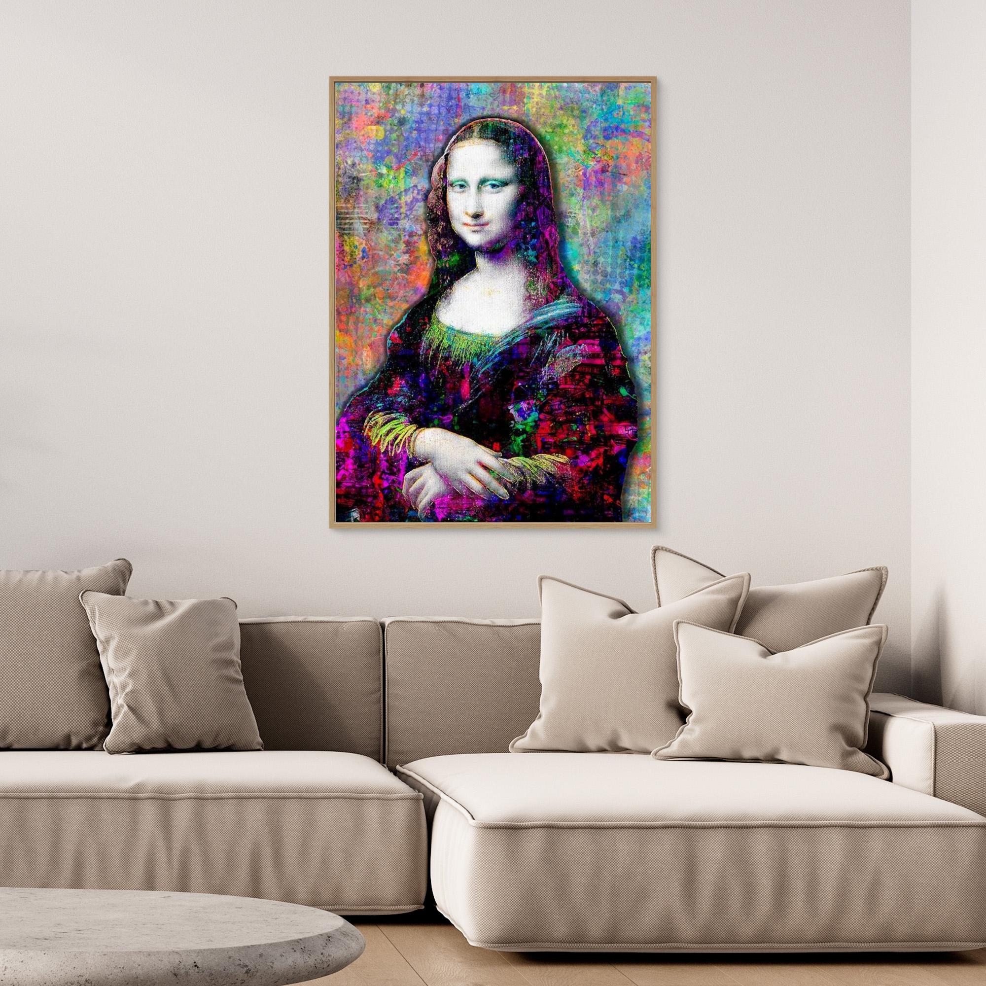 Mona Lisa Pop Art Canvas - Modern Graffiti Wall Decor