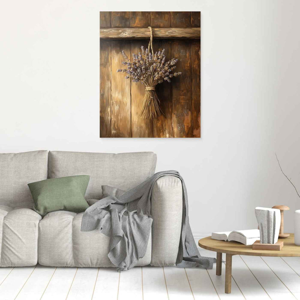Rustic Lavender Wall Art | Farmhouse Kitchen Wall Decor