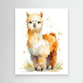 Cute Alpaca Watercolour Art | Scandi Nursery Decor - Framed Pop Art
