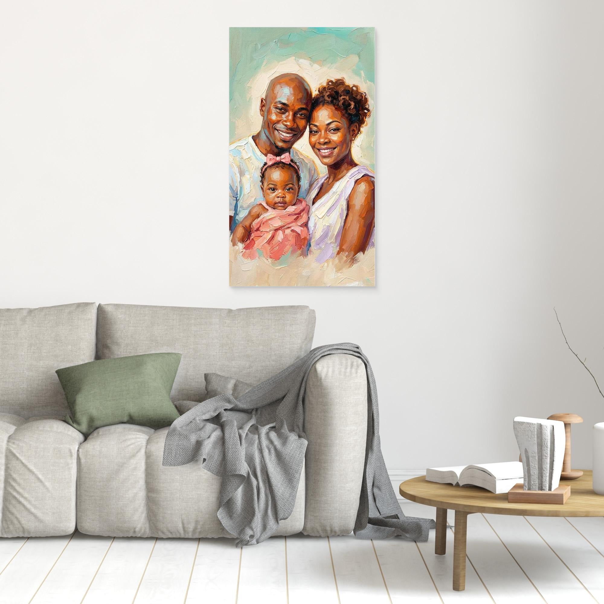 Custom Impasto Portrait | Hand-Painted Style Art