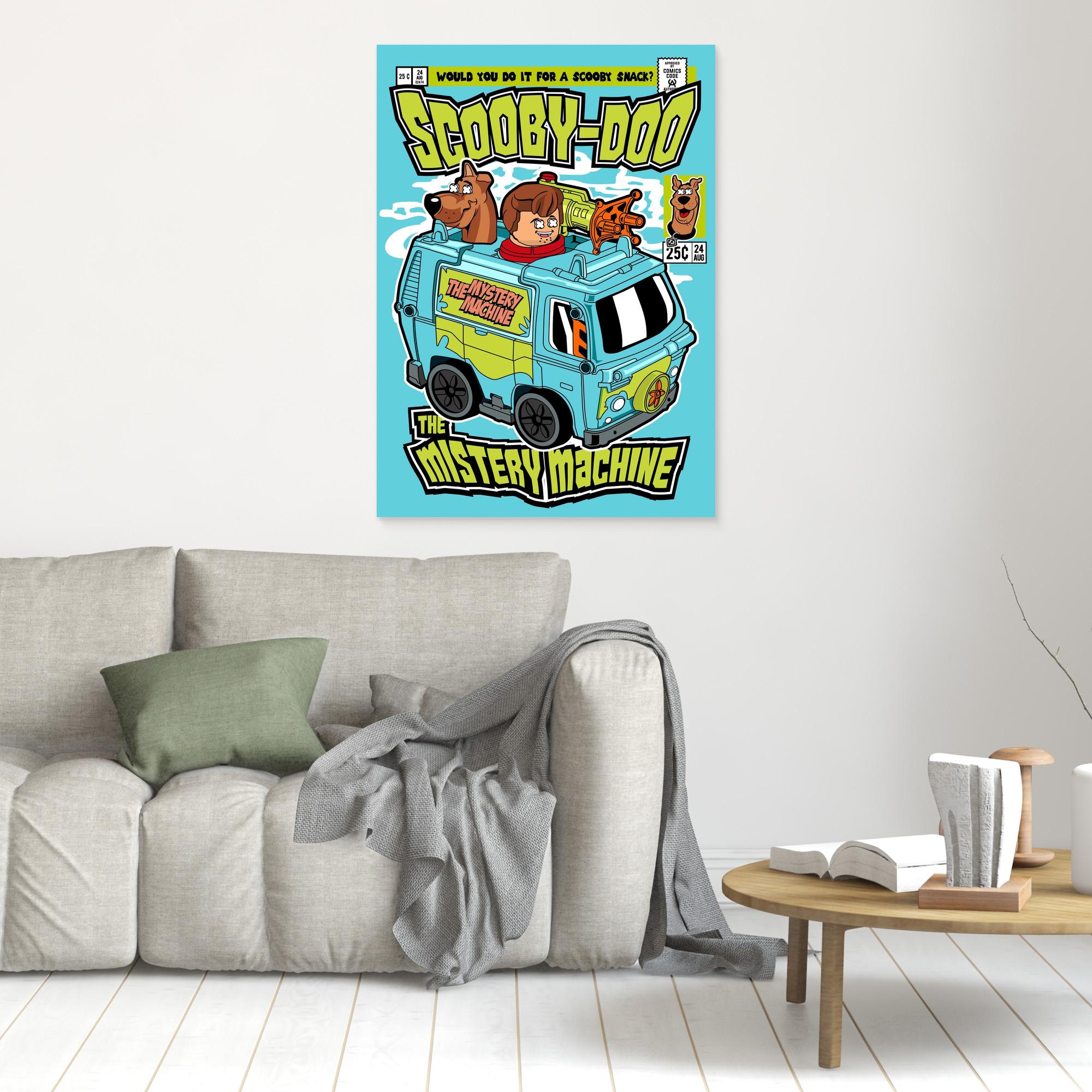 Scooby-Doo Mystery Machine Wall Art for Kids’ Rooms - Framed Pop Art