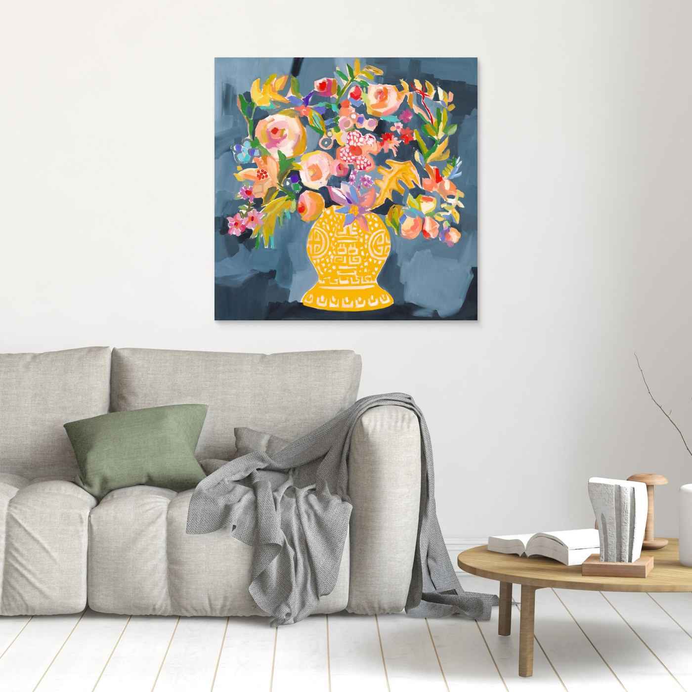 Colourful Floral Canvas Art for Kitchen Wall Decor
