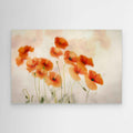Orange Poppy Wall Art | Boho Floral Bedroom Decor