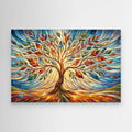 Multi Colour Tree Wall Art | Rainbow Living Room Decor