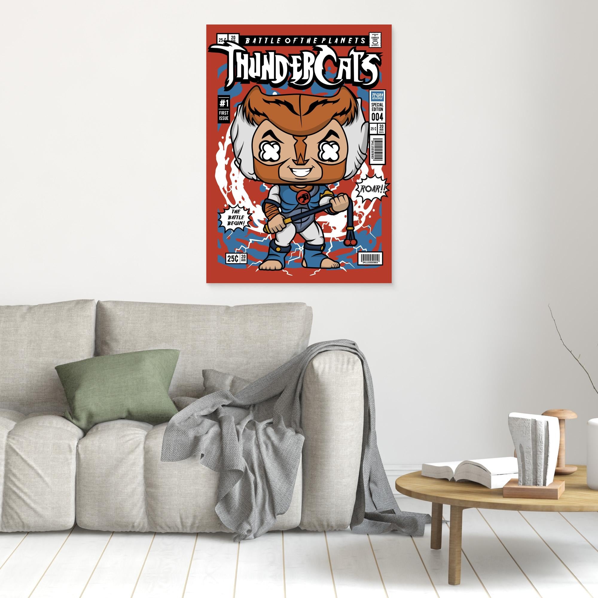 Thundercats Comic Wall Art | Retro 80s Kids Bedroom Decor - Framed Pop Art