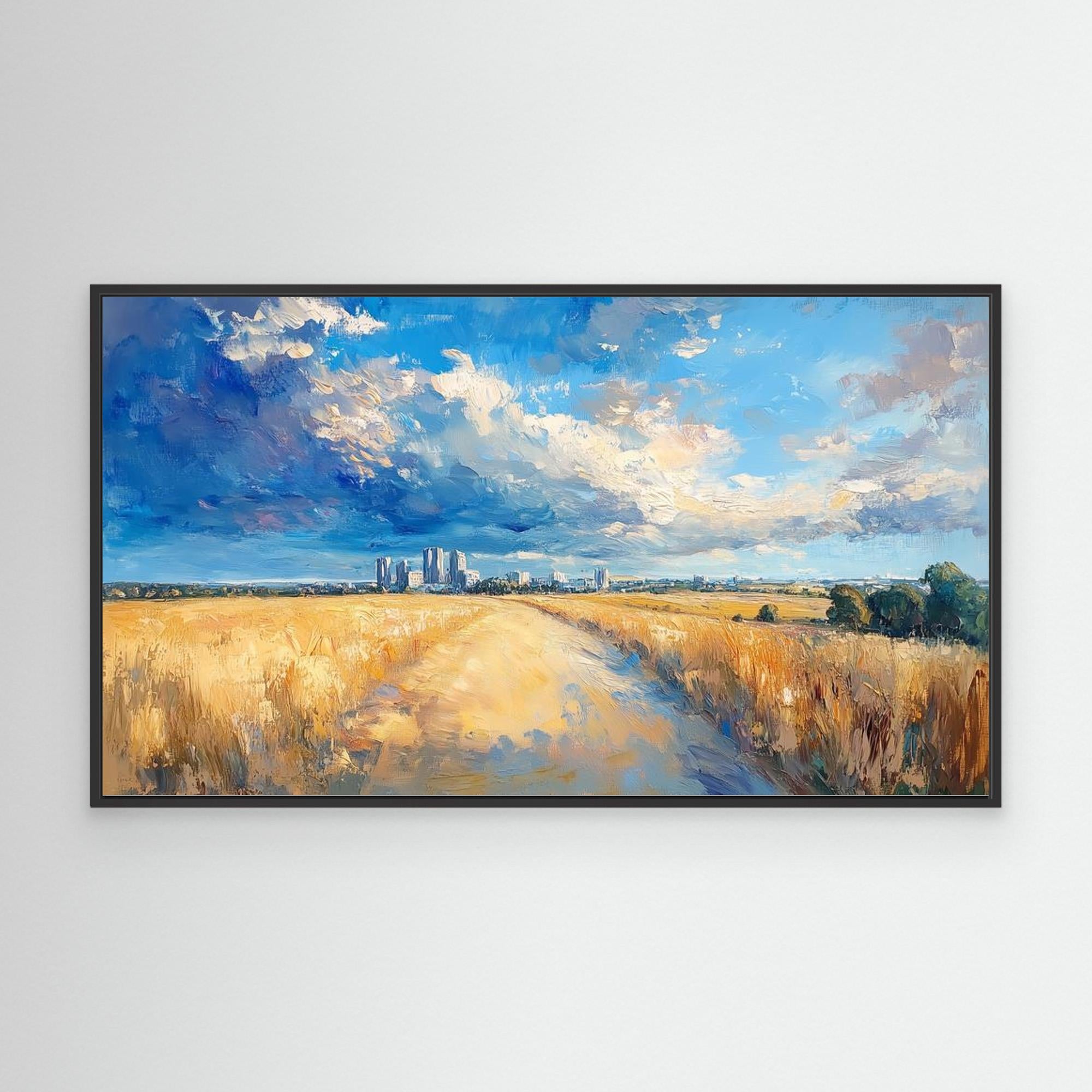 Ashford Skyline & Fields Countryside Canvas Print