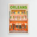 New Orleans Vintage Travel Poster | French Quarter Wall Art - Framed Pop Art