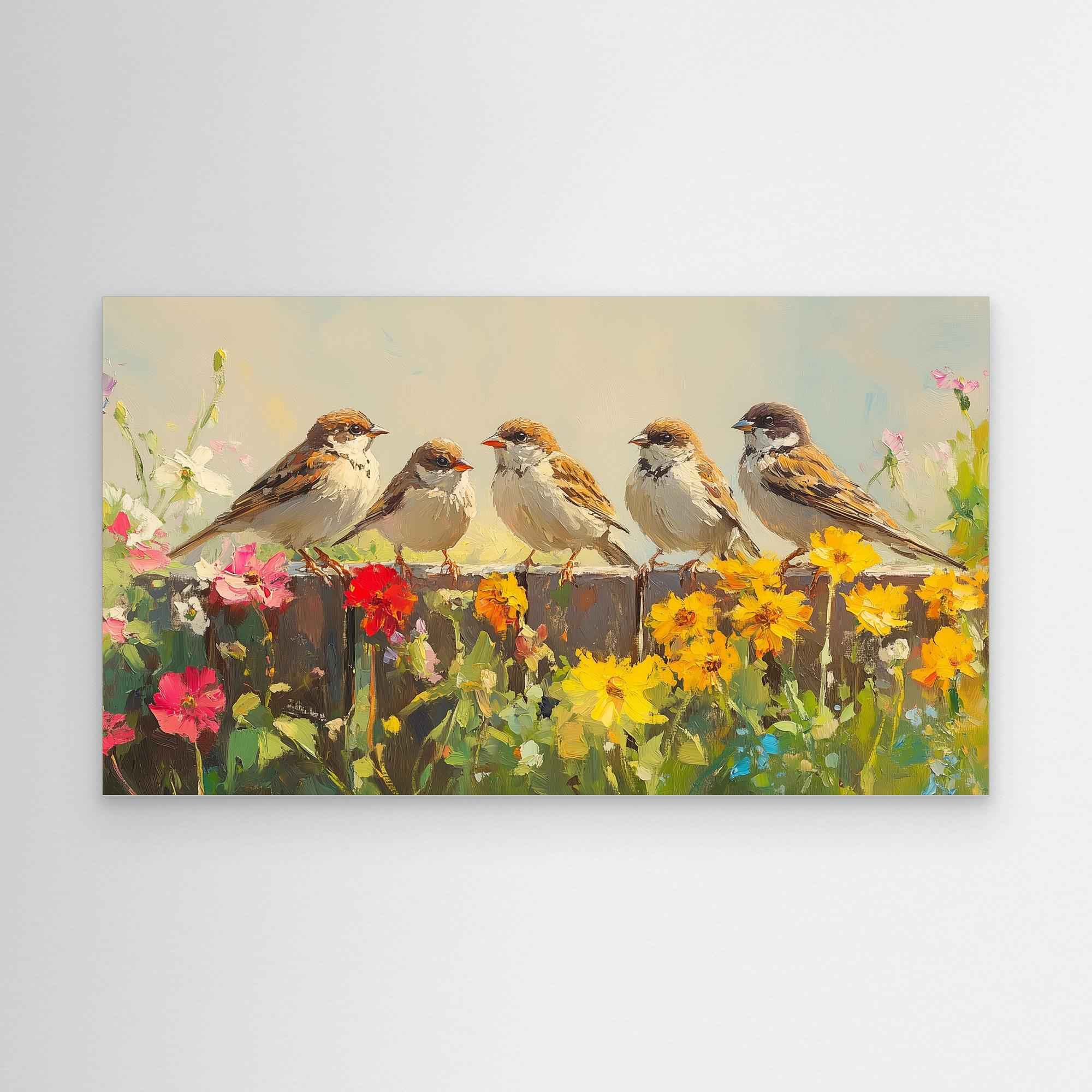 Five Sparrows Garden Art | Floral Nursery Wall Decor