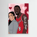 Custom Couple Pop Art | Personalised Graphic Portrait Canvas