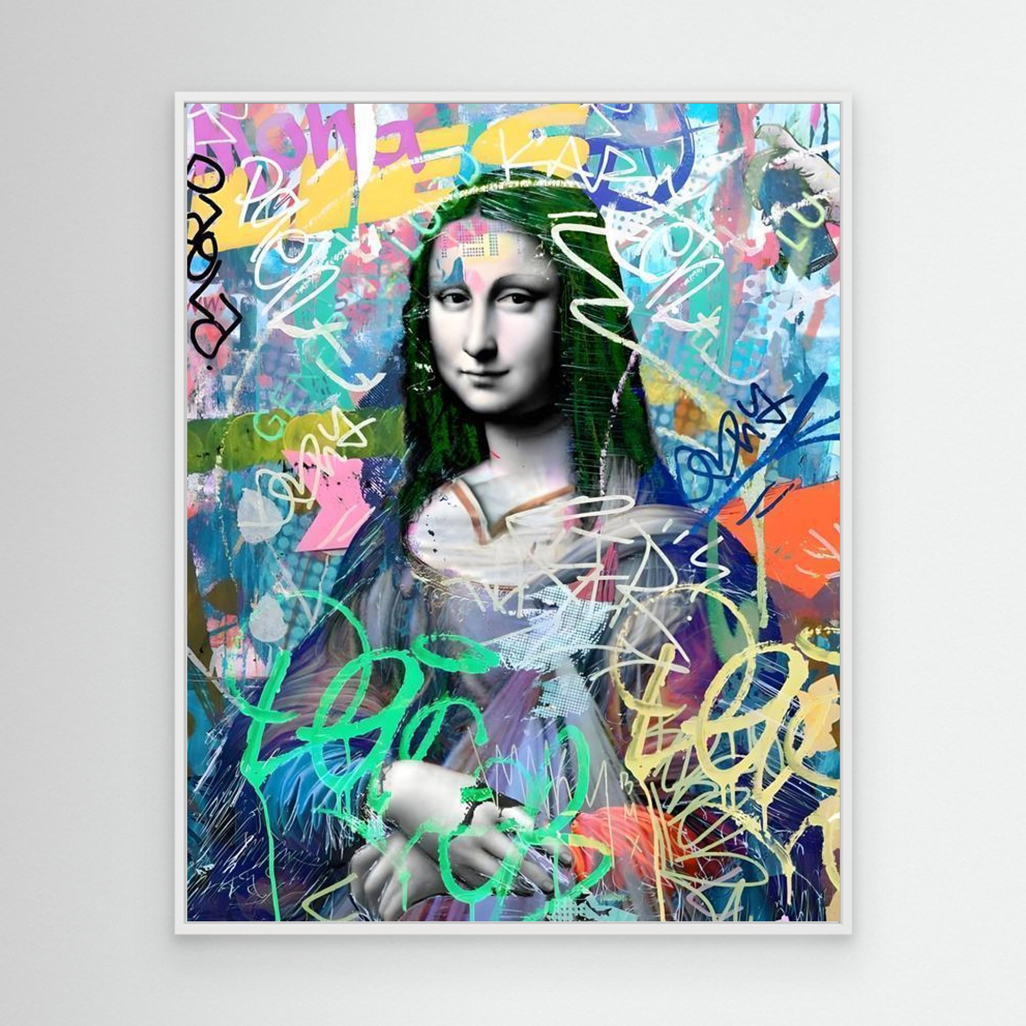 Mona Lisa Graffiti Street Art Canvas | Modern Pop Art Print