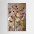 Muted Floral Canvas Wall Art for Living Room Decor