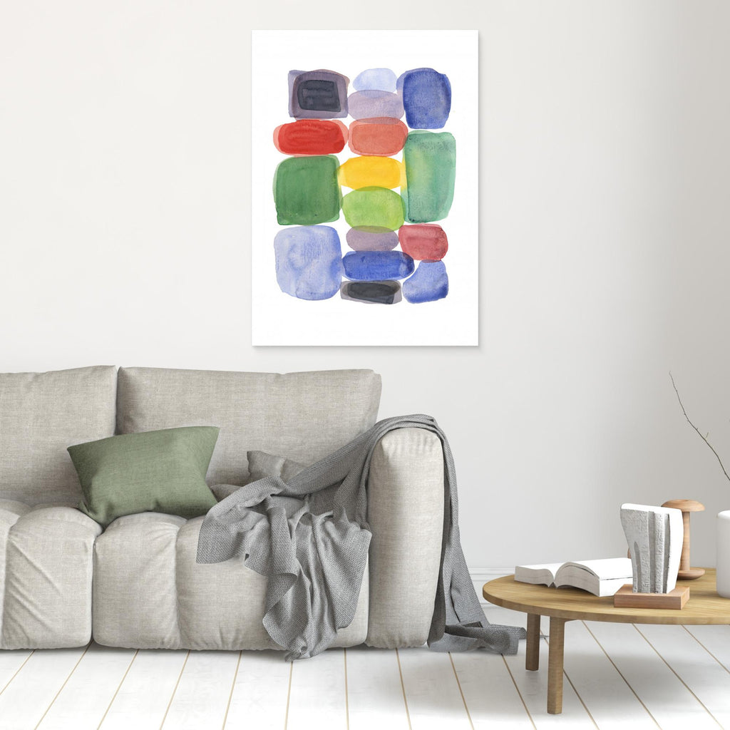 Modern Abstract Watercolour Art for Nursery & Playroom - Framed Pop Art