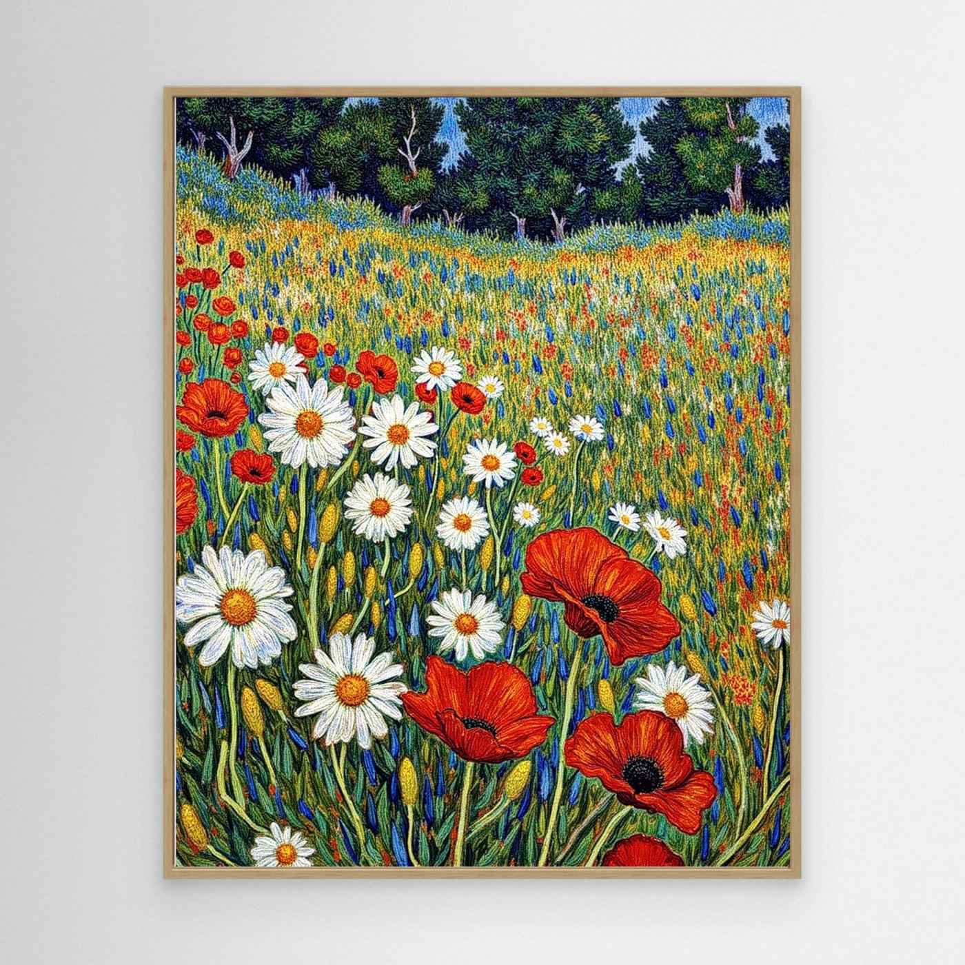 Hallway Wall Art – Floral Wildflower Meadow Canvas Print