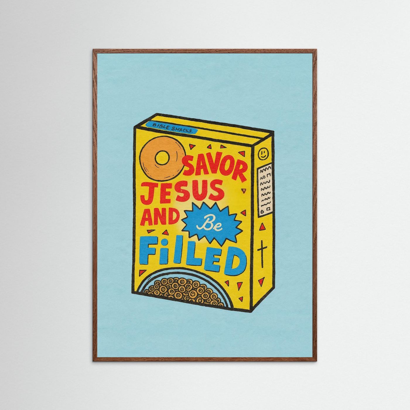 Fine Art Paper Christian Wall Art – Playful Retro Print