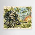 Predator Inspired Framed Pop Art Canvas