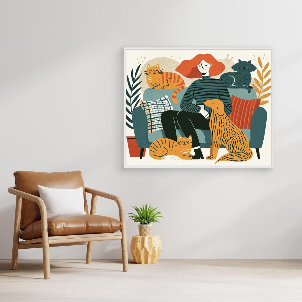 Pet Parent Framed Pop Art Canvas