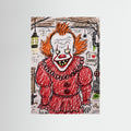 Large Framed Wall Art – Creepy Pennywise Horror Poster