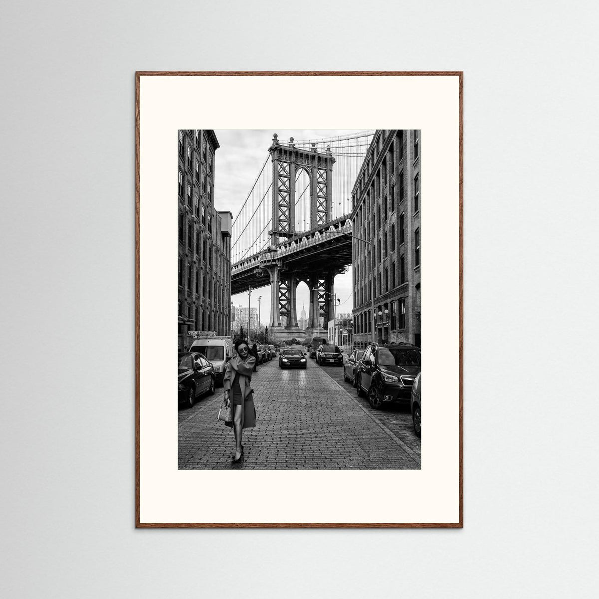 Oblivion New York Street Photography Black & White Framed Fine Art Print