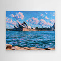 Sydney Opera House Framed Pop Art Canvas – Colourful Australian Landmark Wall Art