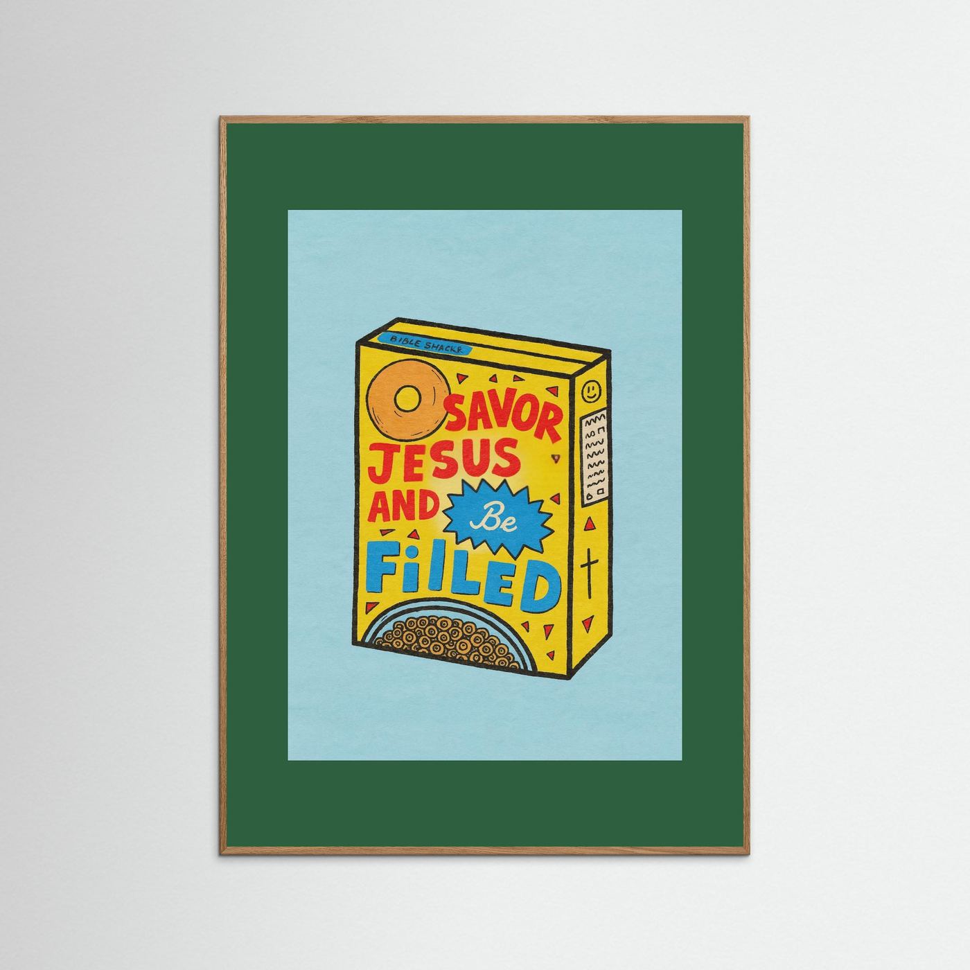 Fine Art Paper Christian Wall Art – Playful Retro Print