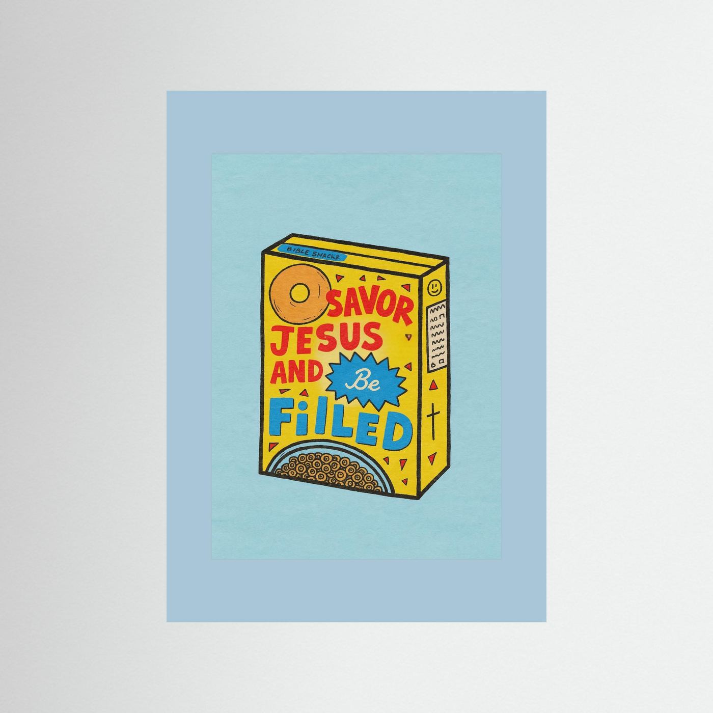 Fine Art Paper Christian Wall Art – Playful Retro Print