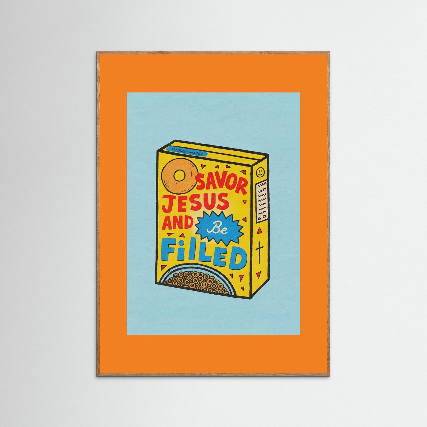 Fine Art Paper Christian Wall Art – Playful Retro Print