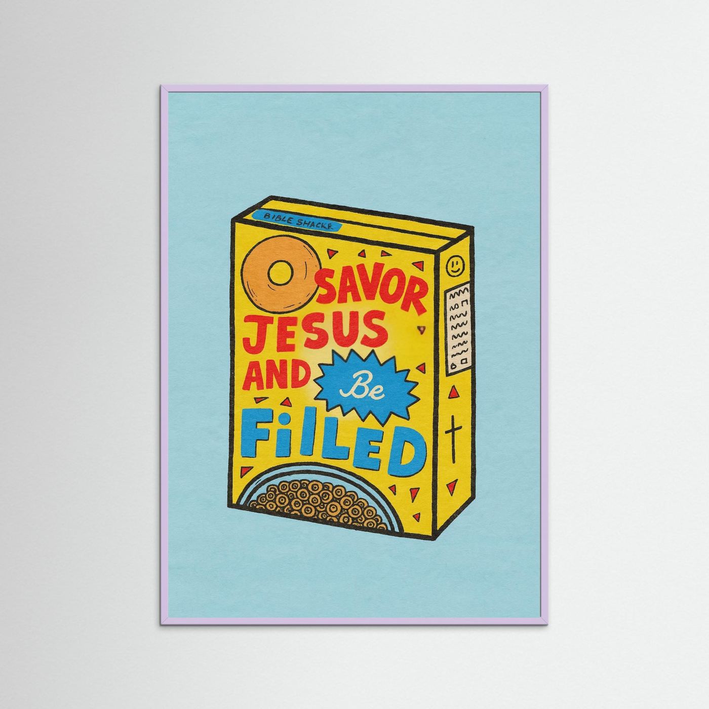 Fine Art Paper Christian Wall Art – Playful Retro Print