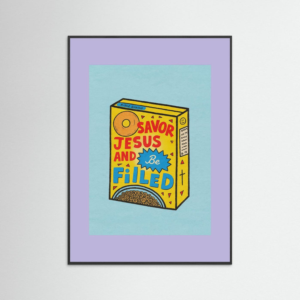 Fine Art Paper Christian Wall Art – Playful Retro Print