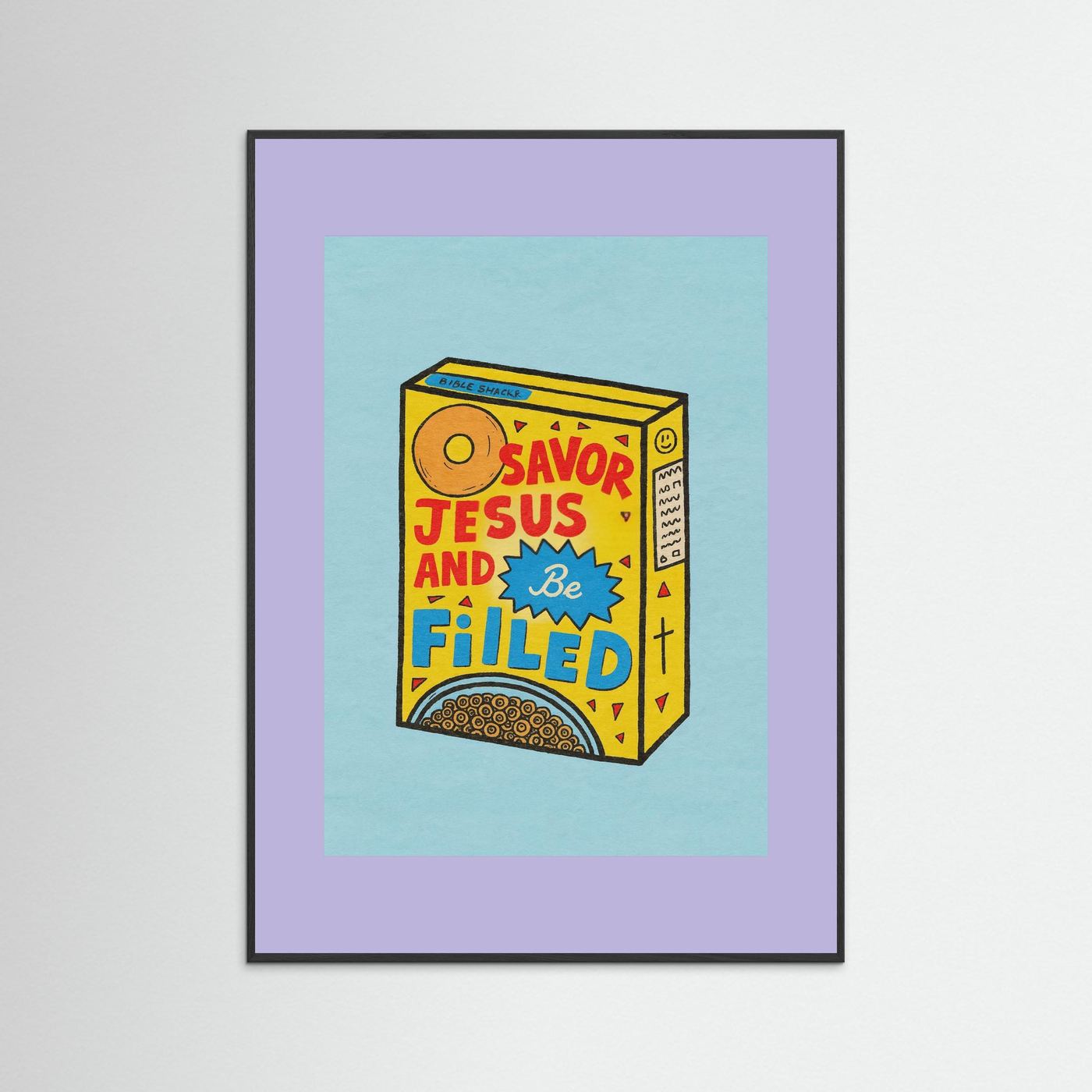 Fine Art Paper Christian Wall Art – Playful Retro Print