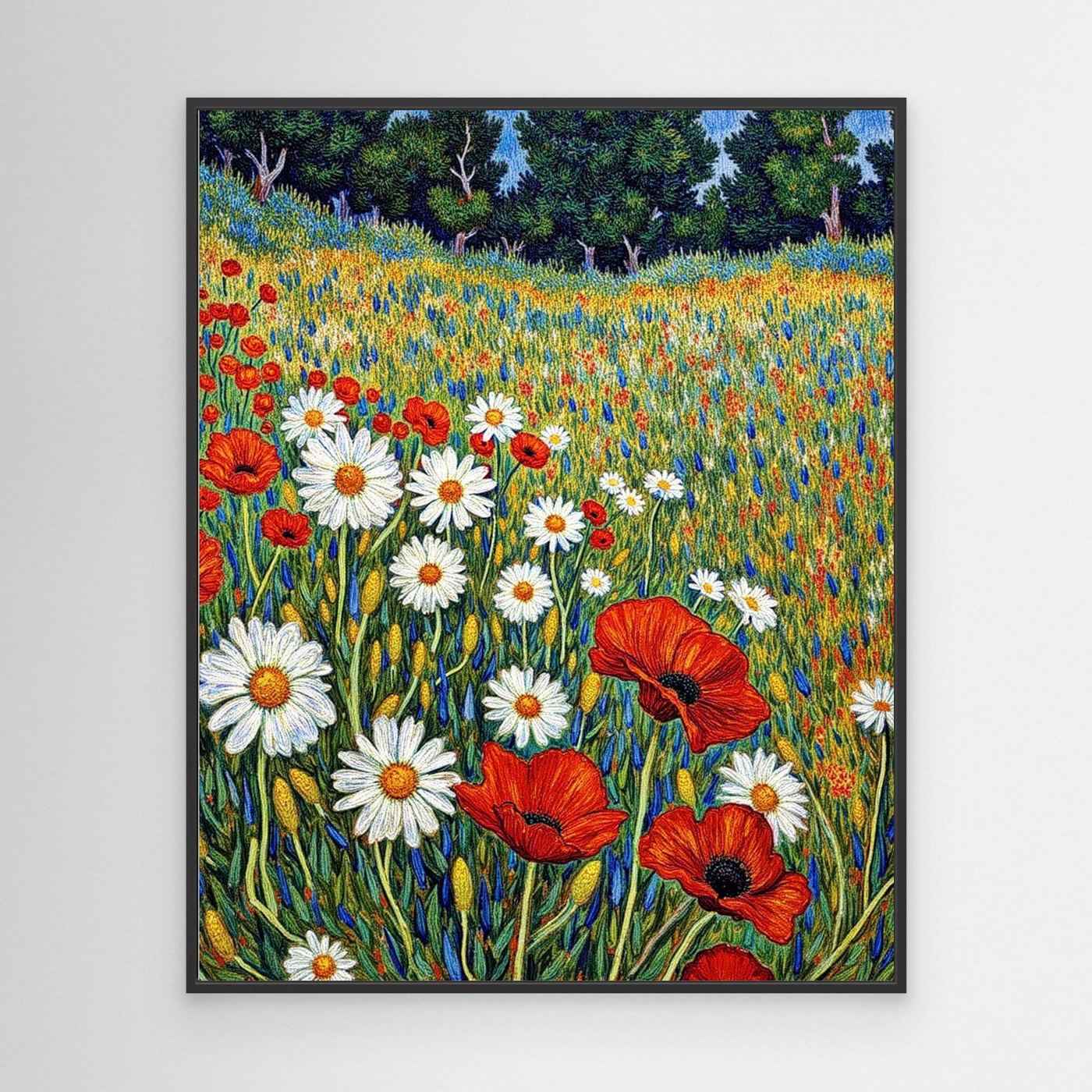Hallway Wall Art – Floral Wildflower Meadow Canvas Print
