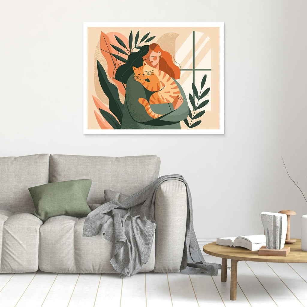 Pet Parent Framed Pop Art | Cat Lover Canvas