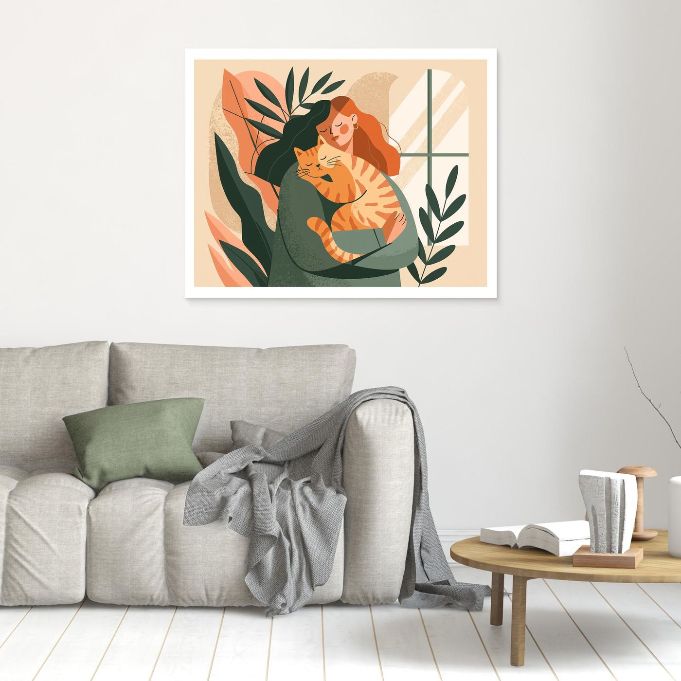 Pet Parent Framed Pop Art | Cat Lover Canvas