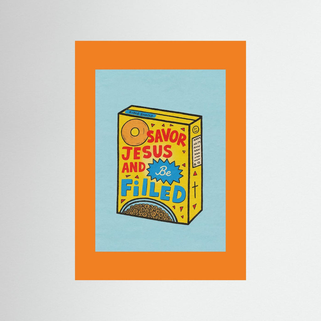 Fine Art Paper Christian Wall Art – Playful Retro Print